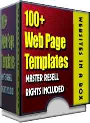 100+ WebPage Templates bundle with PLR MRR resell rights - professional website designs for instant download