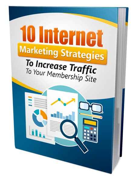 10 Internet Marketing Strategies to Increase Traffic - digital PLR report cover