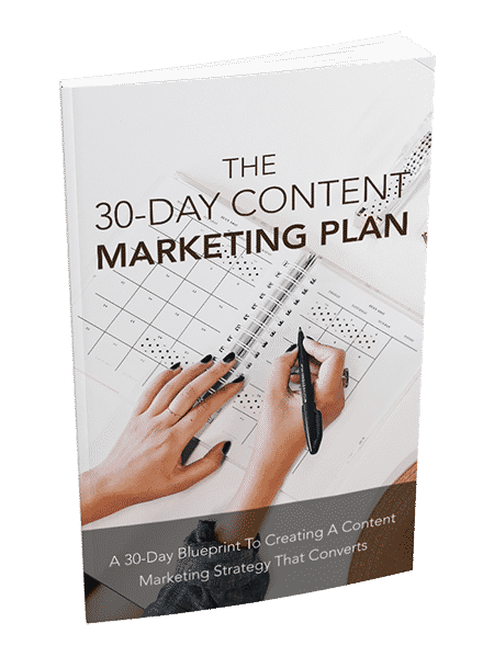 30-Day Content Marketing Plan blueprint with PLR MRR resell rights digital download