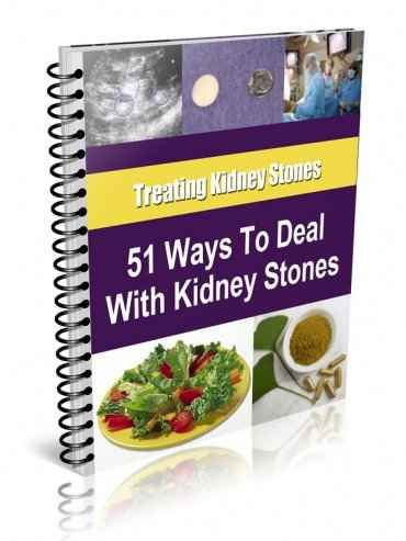 Digital eBook cover: 51 Tips for Dealing with Kidney Stones PLR guide instant download