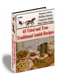 Digital download of 65 traditional Amish recipes eBook with PLR MRR resell rights