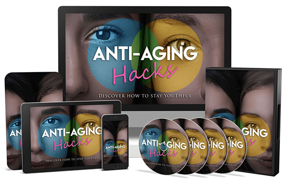 Anti-Aging Hacks Upgrade Package with skincare tips and PLR resell rights digital download