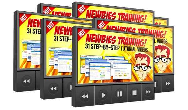 Newbies digital training videos for domain, hosting, Clickbank, PayPal, and PLR/MRR resell rights