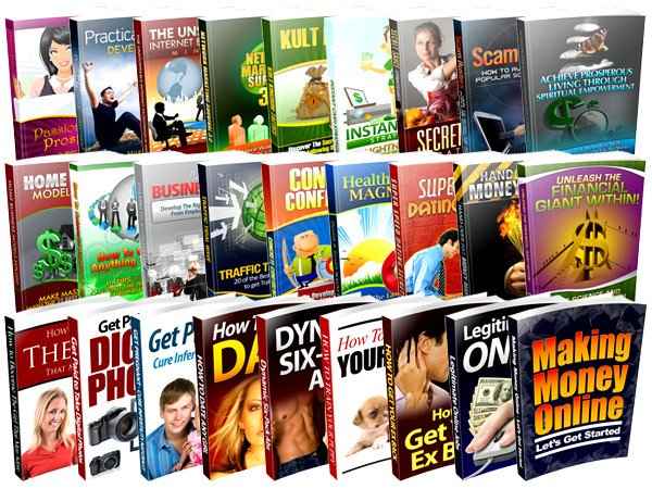 27 PLR eBooks bundle with resell rights, digital download, hot eCovers included