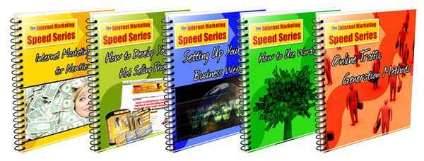 CM7 Internet Marketing Speed Series PLR reports with editable PSD files for digital download