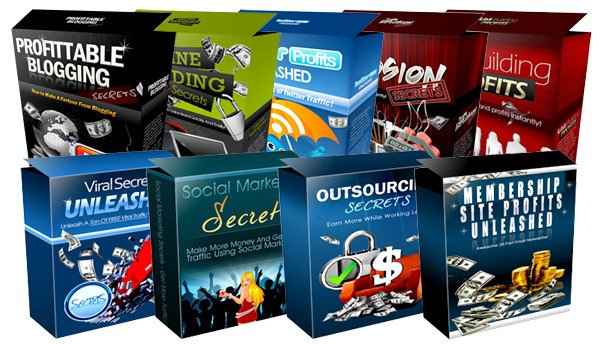 Digital download pack of 9 newsletter issues with PLR rights and editable PSD files