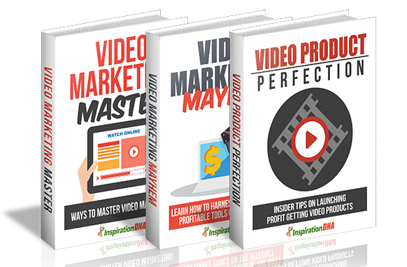 Video marketing ebook collection with resell rights – 3 titles in PDF, DOCX, PSD