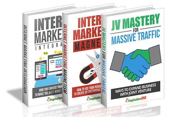 Collection of 3 ebooks with PLR resell rights – digital download bundle with PDF DOCX PSD covers
