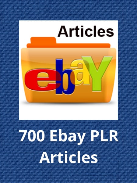 700 eBay PLR articles digital download with resell rights – content for sellers and marketers