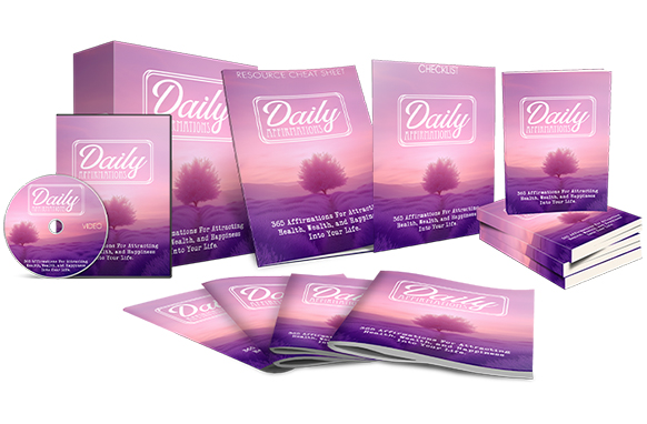 Daily Affirmations Upgrade Packages – Self Love Handbook video training with PLR resell rights