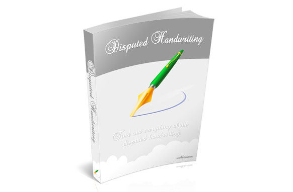 Disputed Handwriting PLR digital guide - learn forgery detection with full resell rights