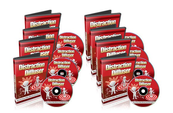 Distraction Diffuser digital toolkit with PLR MRR resell rights for boosting focus and productivity