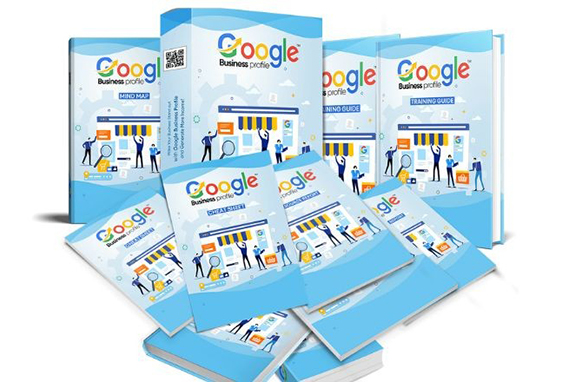 Google Business Profile PLR digital pack with training guide, mind map, and cheat sheet