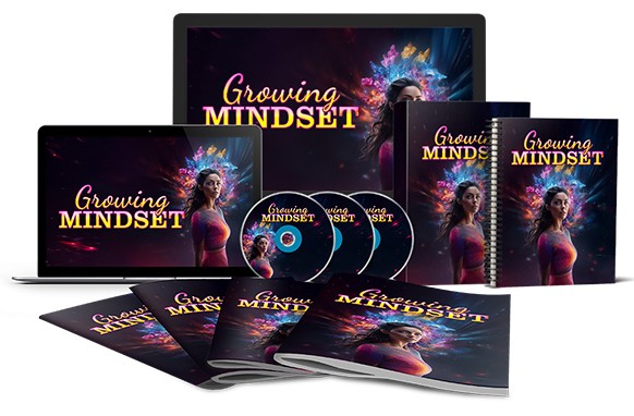 Growing Mindset Upgrade Package digital download with PLR MRR resell rights mindset success