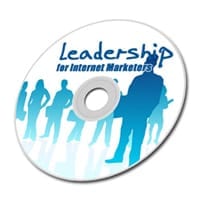 Leadership for internet marketers digital PLR MRR course cover image showing business direction and freedom lifestyle