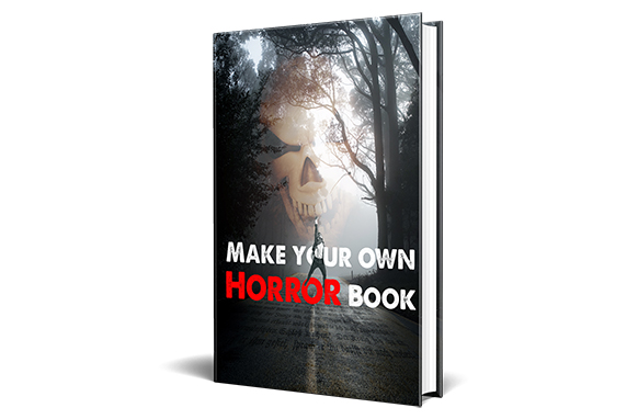 Horror book creation ebook cover with PLR resell rights and digital download