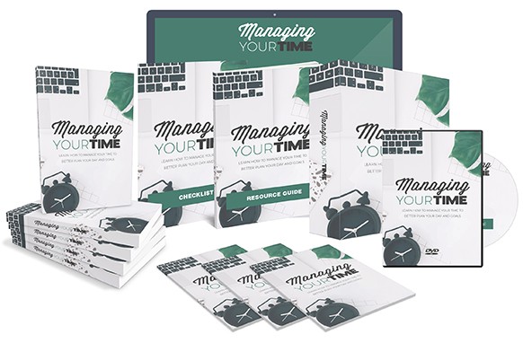 Time management PLR ebook bundle with resell rights for beginners to boost productivity