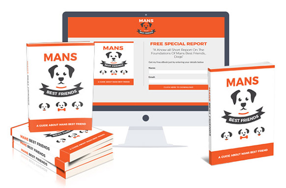 PLR dog ebook with covers opt-in page source files - man's best friends digital product with resell rights