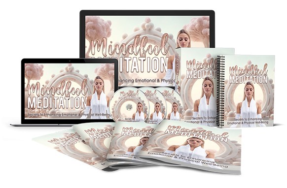Mindful Meditation digital PLR package with resell rights and premium upgrade modules