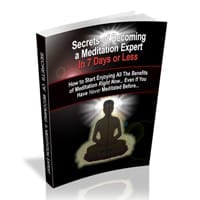 Secrets of Becoming a Meditation Expert book cover – digital download with PLR resell rights