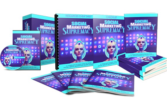 Social Marketing Supremacy digital course with PLR MRR resell rights - video tutorials and eBooks