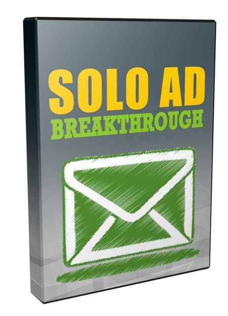 Solo Ad Breakthrough PLR video course thumbnail showing traffic generation strategies