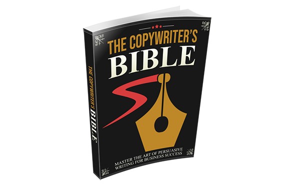 The Copywriter's Bible PLR ebook cover with headline techniques and copywriting secrets for sales pages