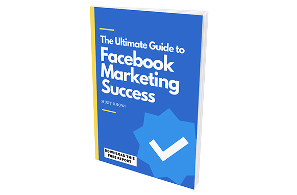 The Ultimate Guide to Facebook Marketing Success ebook cover with online growth strategies