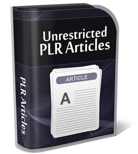 Unrestricted PLR articles bundle with 746+ resell rights articles for SEO fresh content