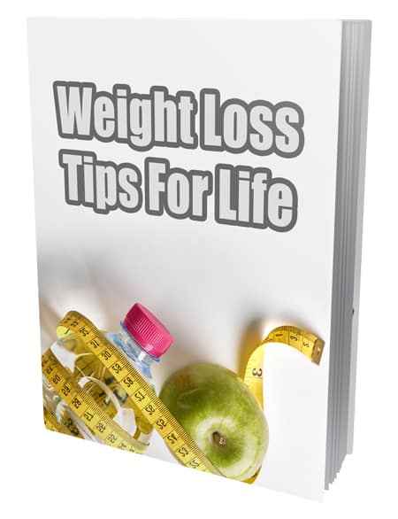 Weight loss tips PLR ebook cover with digital resell rights for instant download