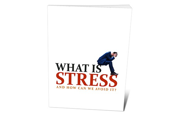 Stress management ebook with PLR resell rights showing how to avoid stress and cope healthily