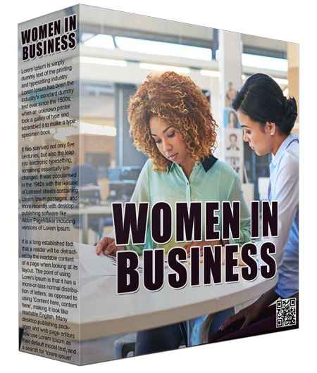 Women in Business digital PLR product cover image for resell rights niche