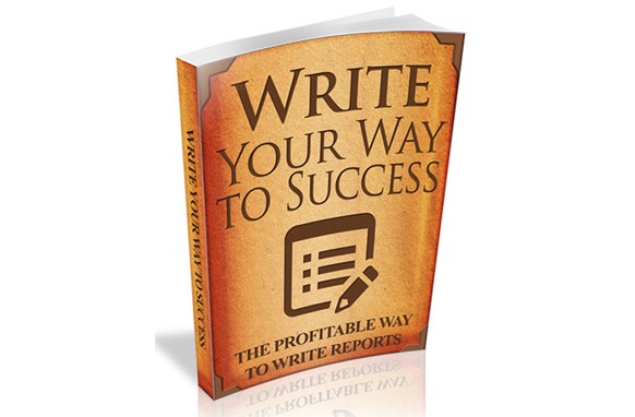 PLR eBook on writing success with resell rights digital download product cover