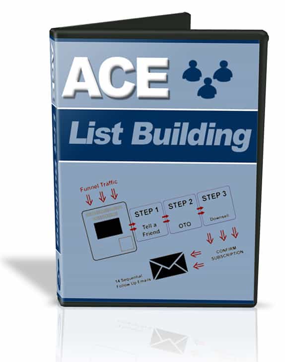 Ace List Building Course - digital download with PLR/MRR resell rights, video transcripts and graphics