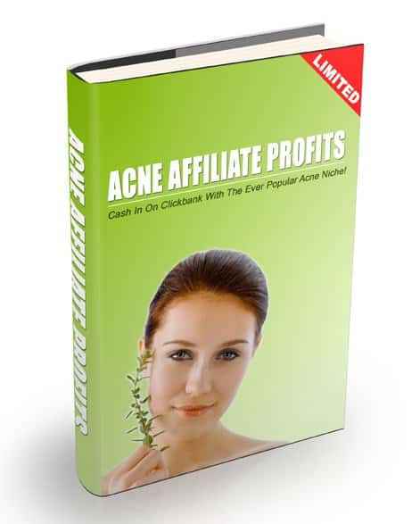 Acne Affiliate Profits PLR package with natural remedies and resell rights for digital marketers