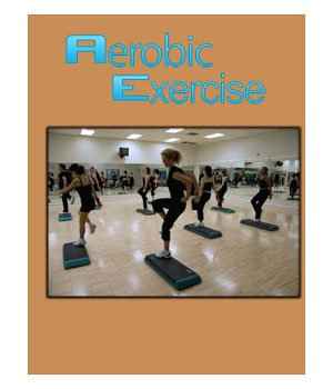 Aerobic fitness PLR ebook cover with oxygen and heart rate graphics highlighting digital resell rights