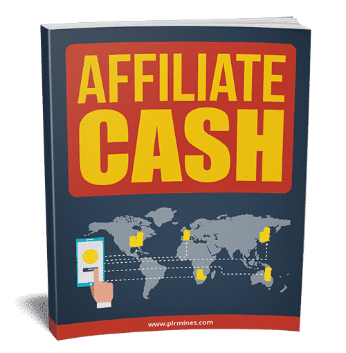 Affiliate Cash PLR eBook cover - digital download with resell rights for profitable affiliate marketing