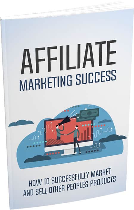 Affiliate marketing ebook cover with PLR MRR resell rights strategy guide