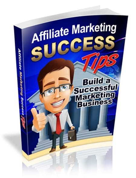 Affiliate marketing digital guide with PLR MRR resell rights showing success tips