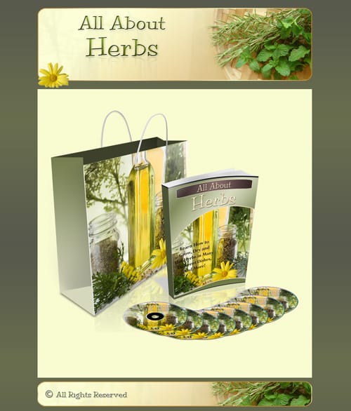 Herbs minisite with personal use rights – digital download for herbal enthusiasts