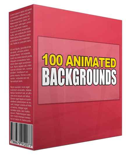 Professional animated backgrounds bundle for websites and video presentations with PLR/MRR resell rights