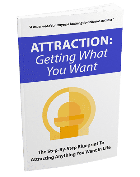 Ebook cover showing law of attraction and self-transformation for attracting success and opportunities