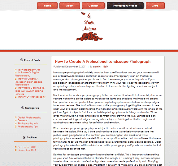 Autumn WordPress Theme with PLR MRR resell rights – premium digital download for fall design projects