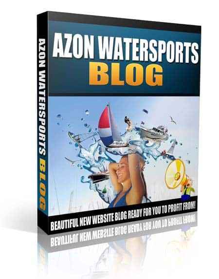 Water sports PLR digital download pack for affiliate marketing and resell profit