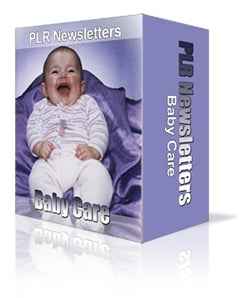 Baby care PLR newsletter bundle with resell rights for digital download