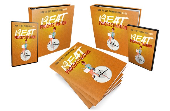 Beat Procrastination productivity ebook and PLR package with resell rights