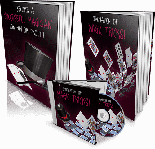 Digital magic guide with PLR MRR resell rights for aspiring magicians wanting to perform or profit