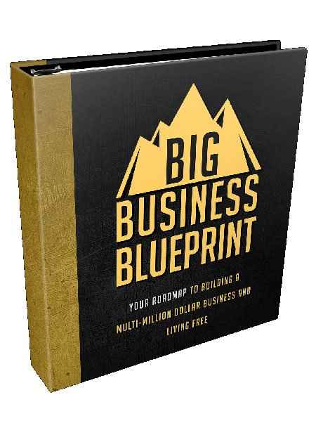 Big Business Blueprint digital marketing mindset guide with full PLR MRR resell rights