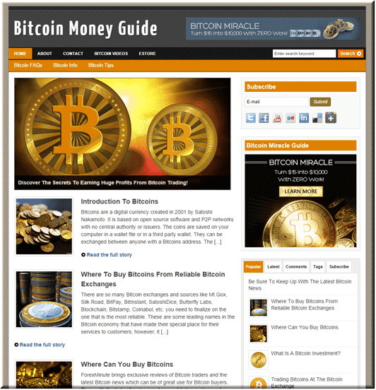 Bitcoin Niche PLR Blog - Done-for-you WordPress with full resell rights