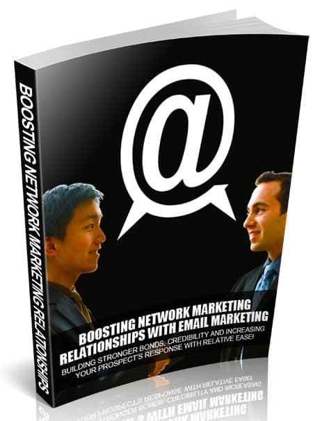 Boosting Network Marketing Relationships ebook – digital download with PLR and MRR resell rights